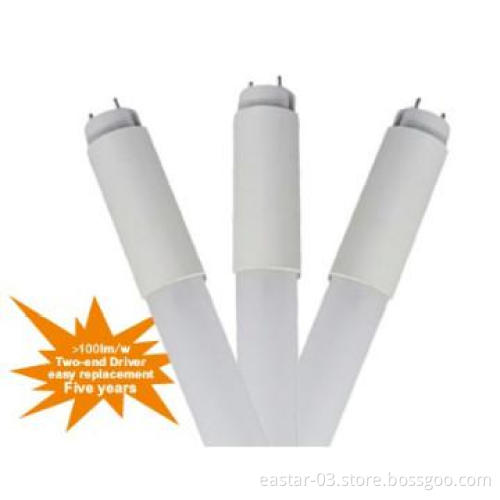 high luminous double end power supply 18w t8 led tube